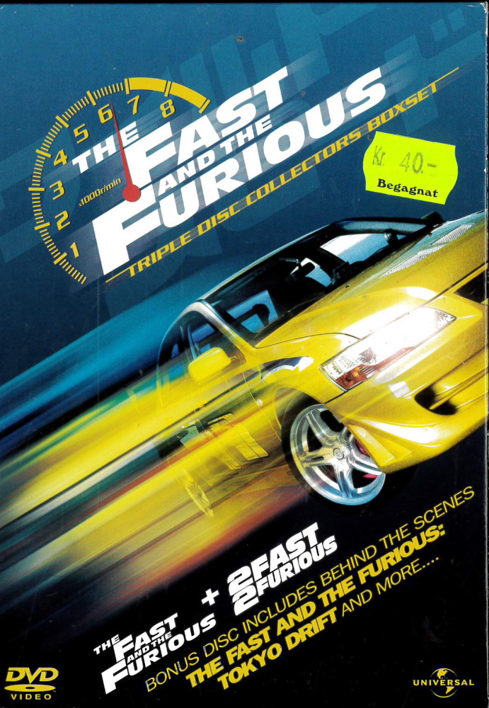 Fast & Furious 1-3 (dvd) beg - Boa